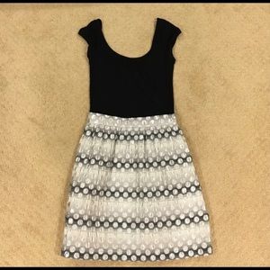 Aqua dress from Bloomingdales